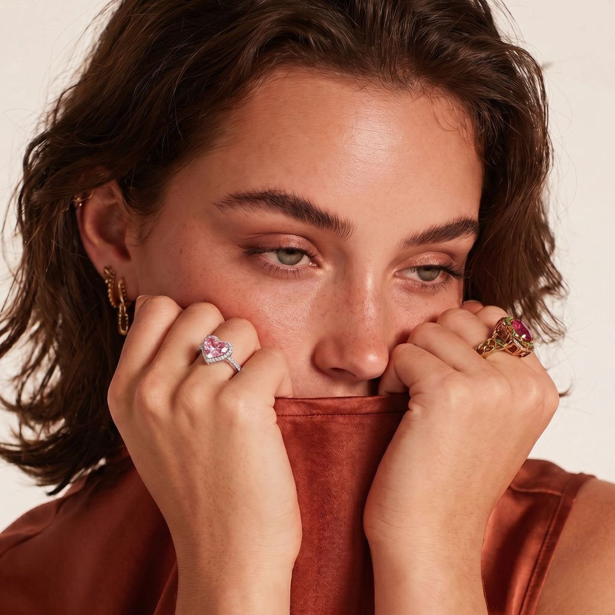 Sweetheart Pink Ring by Diar Collections