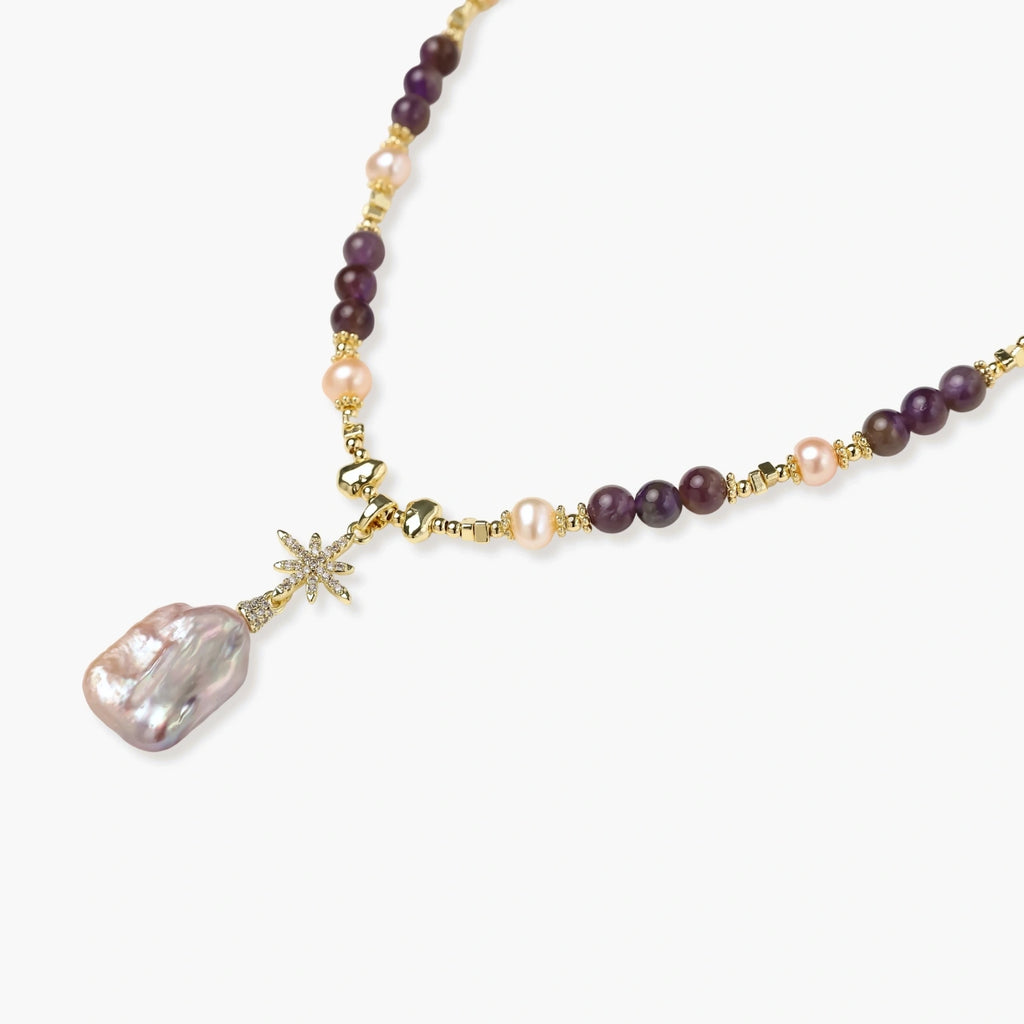 Amatista Necklace by Diar Collections
