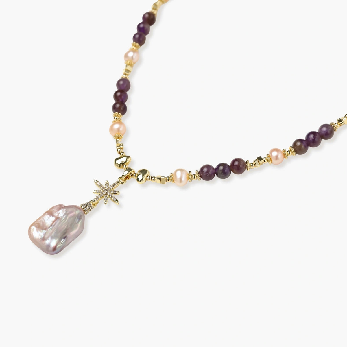 Amatista Necklace by Diar Collections