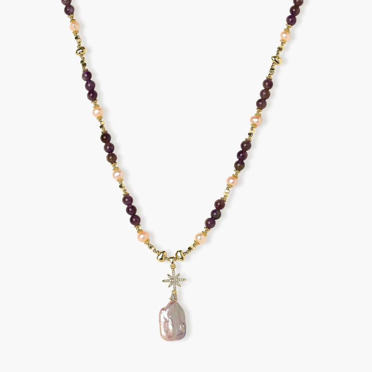 Amatista Necklace by Diar Collections