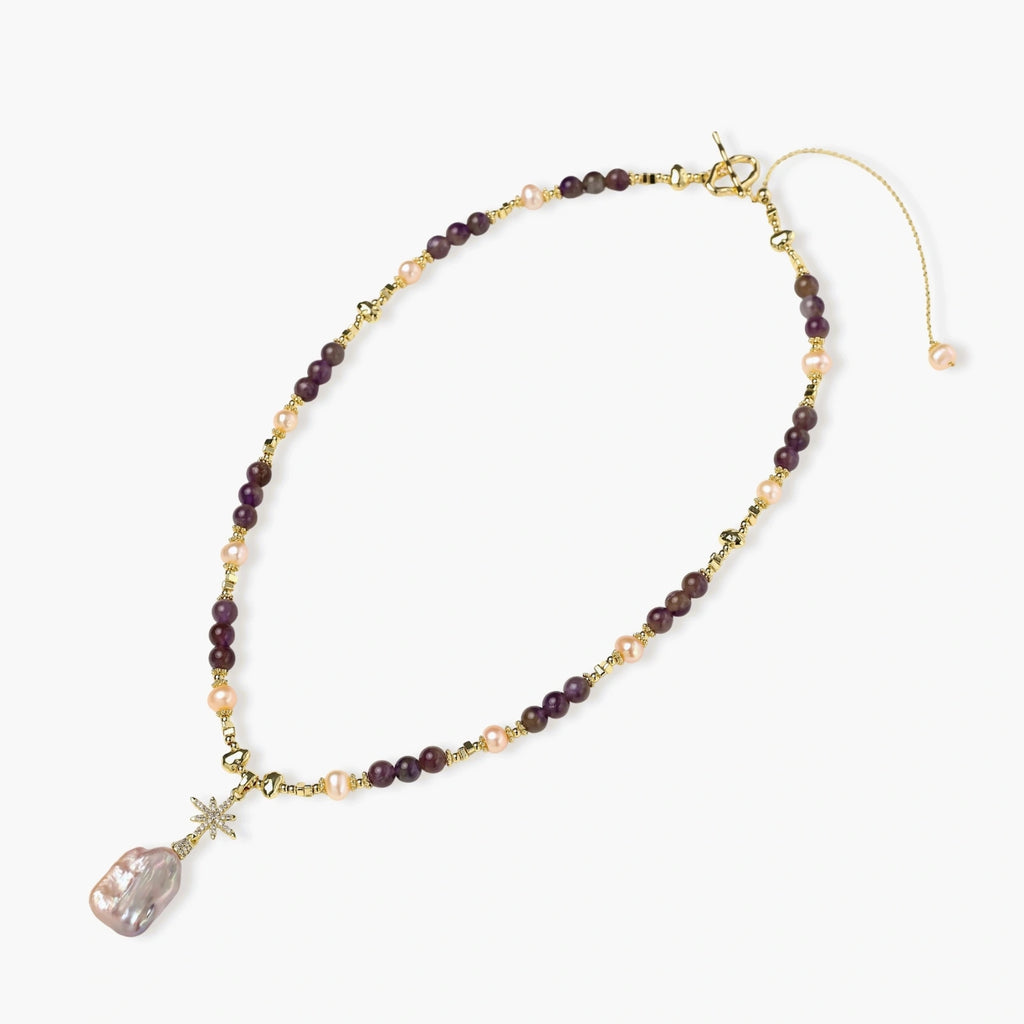 Amatista Necklace by Diar Collections